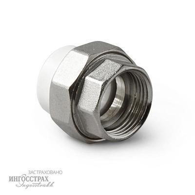 Муфта разъем. ВР 32*1 1/4 Tebo белый 5/80