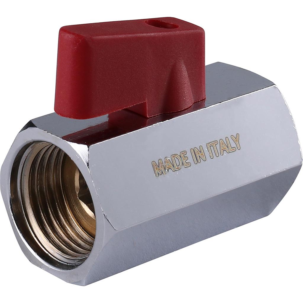 Кран STOUT 3/8  шаровой мини, муфтовый