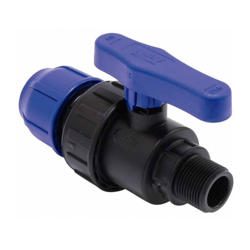 Кран шаровой ПНД переходной НР 32x1" TEBO (5/80)