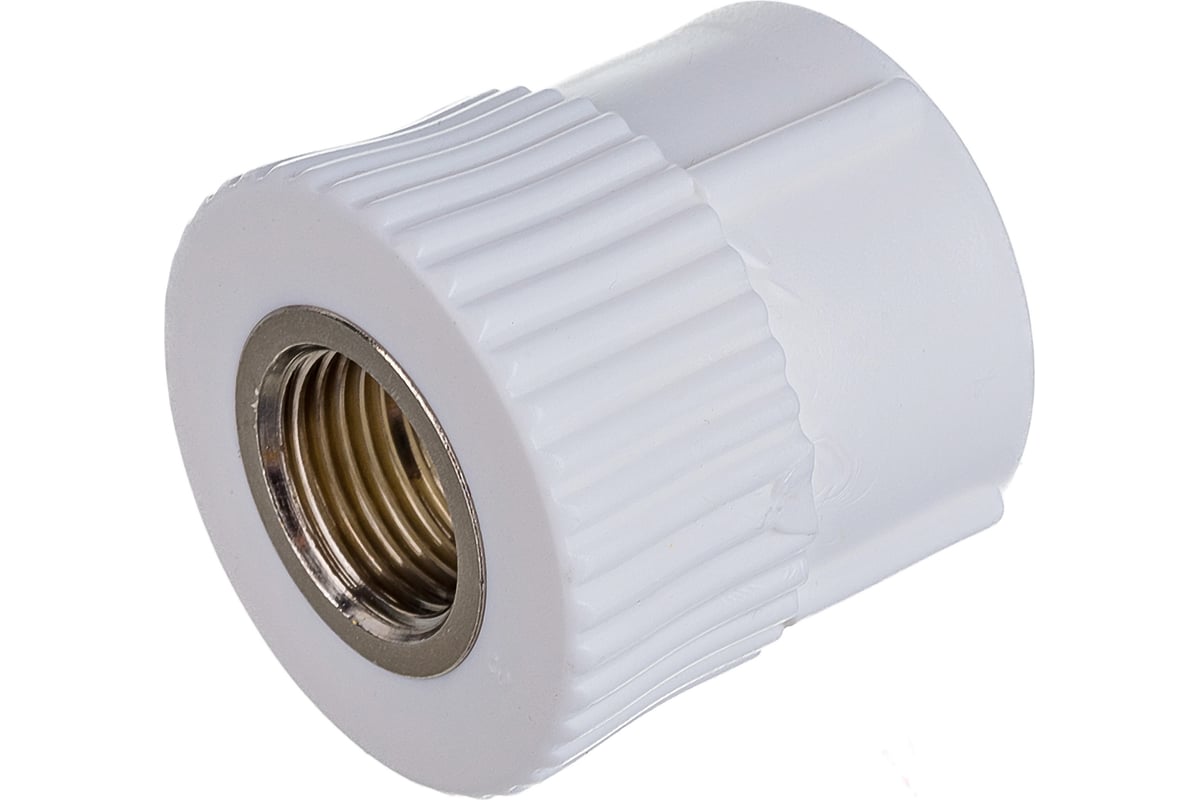 Муфта комб. ВР 32*1/2 Tebo белый (20/120)