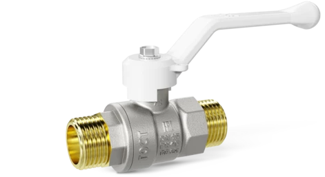 Кран шаровой водяной LD Pride 1/2" НН ручка белая (14 )
