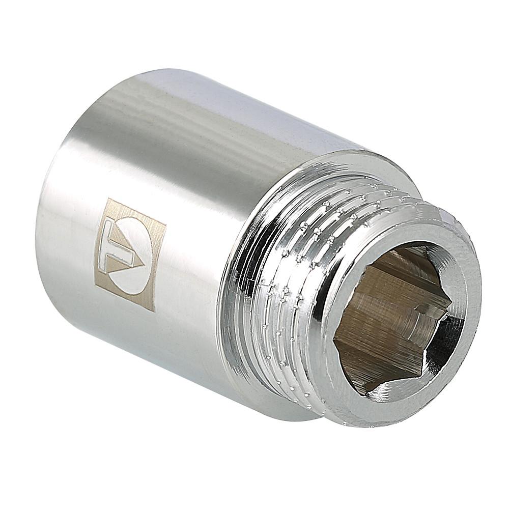 Удлинитель VALTEC 1/2" вн. х15мм (ХРОМ) 10/250