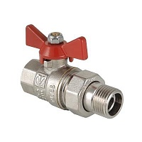 Кран шар. BASE с полусгоном 1" вн.-нар. VALTEC 5/50
