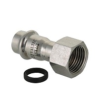Соединитель с накидной гайкой нерж. сталь 22х3/4" VALTEC 5/110