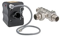 Кран VALTEC шар. трехход. (L) 3/4", с сервоприводом