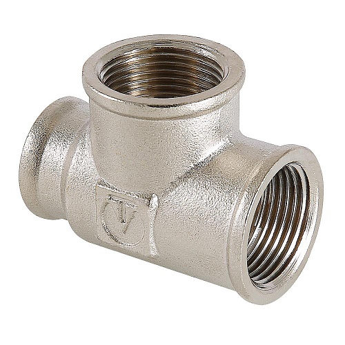 Тройник VALTEC переходной 1/2"х3/4"х1/2" вн.-вн.-вн. 10/70