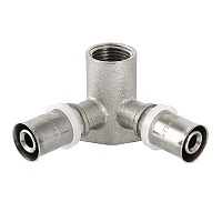 Водорозетка Valtec пресс проходная 16х1/2"
