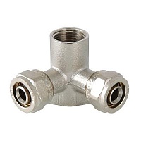 Водорозетка Valtec обжимная проходная 16х1/2" 10/40