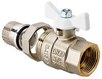Кран VALTEC шар. BASE с полусгоном 3/4" вн.-нар. 7/84