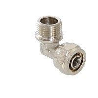 Угольник VALTEC обжимной с переходом на нар. р. 26х3/4" 5/55